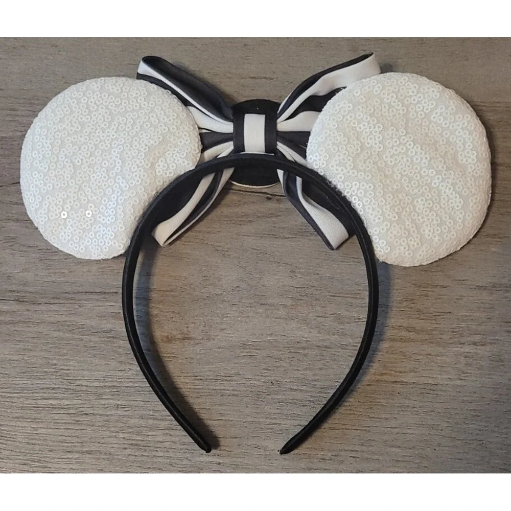 Minnie Mouse Nightmare Before Christmas Inspired Disney Party Ears headband